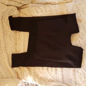 Fleece lined black tights